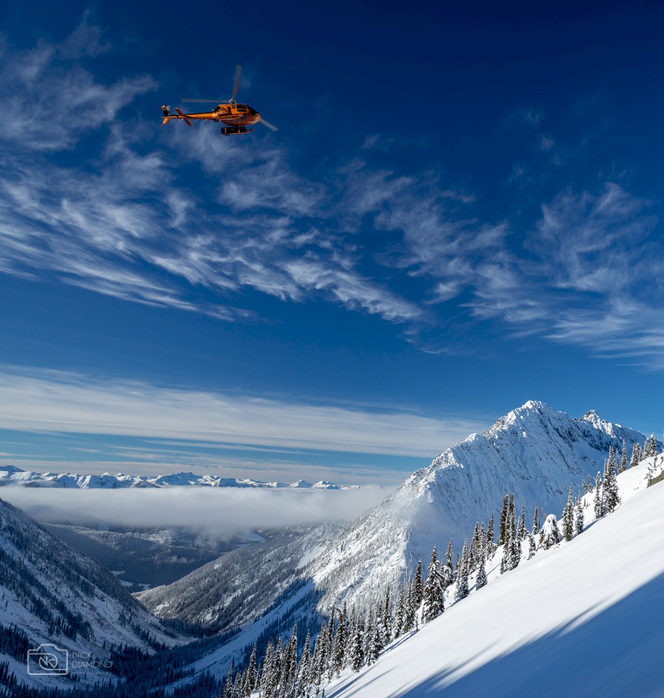 Kootenay Mountain, heli skiing